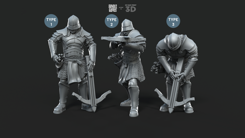 Blood-handed Orcs with Crossbow and Armour Davale Games 3D Printed With HQ Resin - Picture 10 of 16