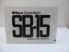Nikon Speedlight SB-15 instruction manual     357 