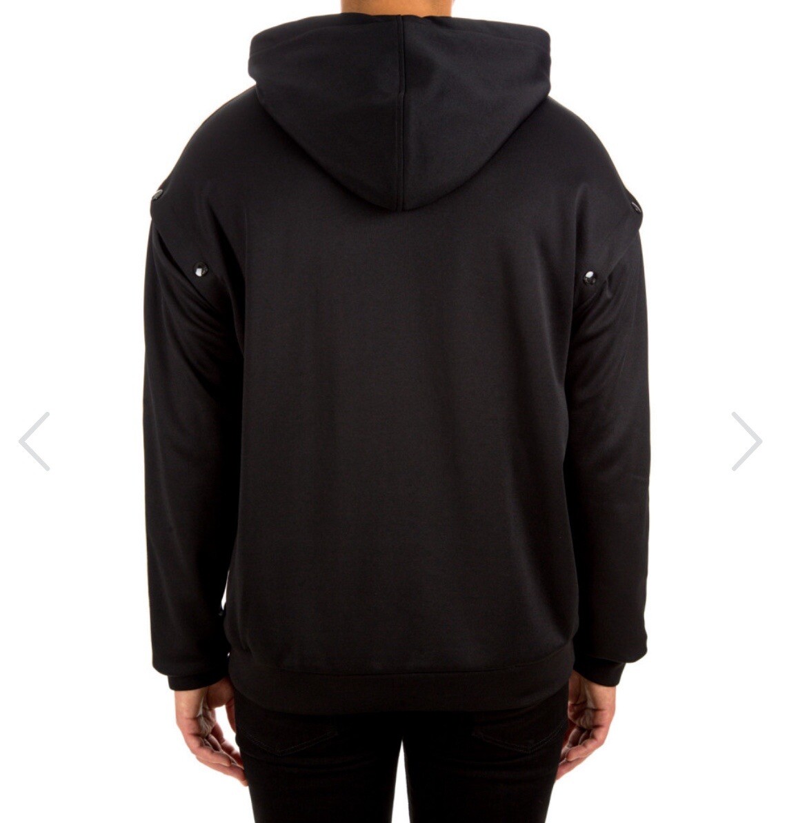 Gucci size XS 475354 X5U11 Technical Jersey Hoodie Removable