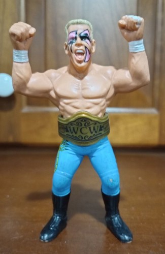 Vintage 1990 WCW Sting Rubber Wrestling Figure w/ ...