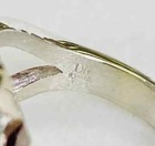 HSN Jay King Sterling Silver Green Amber and Turquoise Ring Size 10 — photo 9