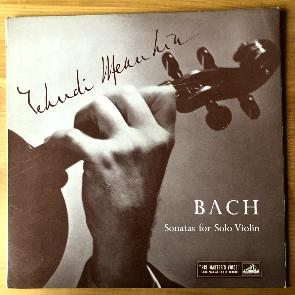 HMV ALP 1532 Yehudi MENUHIN Bach Sonatas N°5 & N°6 For Solo Violin MONO LP EX - Photo 2/4