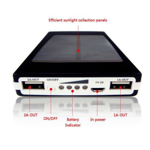 Solar LCD Portable 50000mAh Power Bank Pack USB Battery Charger For Mobile Phone - Picture 4 of 8
