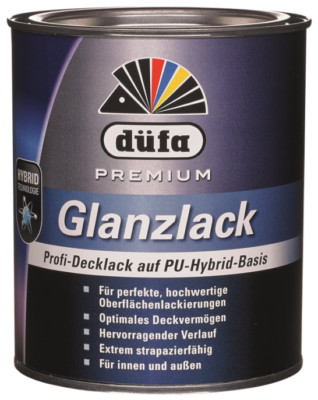 Düfa Profi PREMIUM Glanzlack PU-Hybrid-Basis Hochglänzend 0,75 L Farbwahl