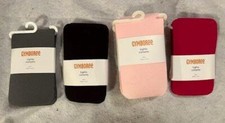 NWT Gymboree Girl's Nylon Cotton Tights Dark Plum OR Pink Gray Fuchsia Sz 5 7 Yr