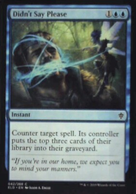 Didn't Say Please - Throne of Eldraine: #42, Magic: The Gathering Nm R92