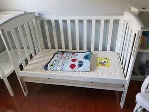 baby cot with changing table