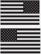 American Flag Window Decal Sticker Blackwhite 5inx3.5in For Dodge Ram American Flag Window Decal Sticker Blackwhite 5inx3.5in For Dodge Ram