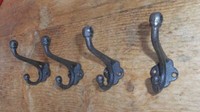 Haken-Set 4Er Set Stabile Doppelhaken Gusseisen Wandhaken Landhausstil