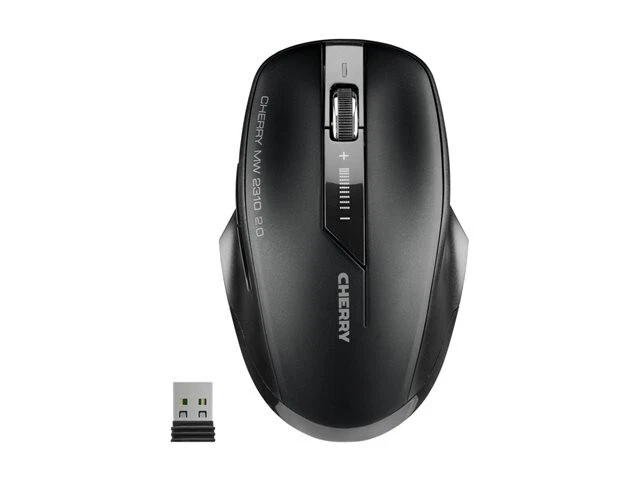 CHERRY MW 2310 2.0 Wireless Mouse, Black, Ergonomic Design, 2.4GHz USB Receiver - Image 2 of 4
