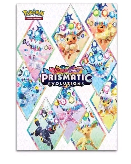 2025 Pokemon Prismatic Evolution Full Size 39” x 26.5” Paper Poster Eeveelutions