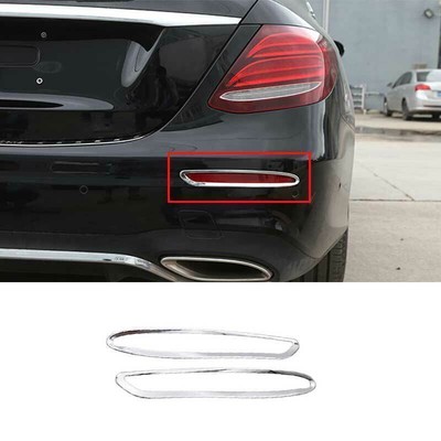 For Benz E-Class W213 2016-2020 ABS Chrome after Fog Light Lamp Frame Trim 2PCS