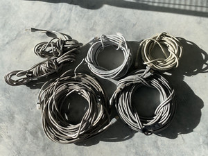 Lot of 10 Ethernet Cat5 Patch Network Cables 25-35ft Lengths Network cable