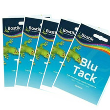 Blu Tack Sticky Re-usable Blue Tack Adhesive Putty Tac (Blue Blu Tac) Handy UK