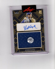 2022 Leaf Perfect Game All American Autographs Gold Josh Knoth Auto Button 1/5