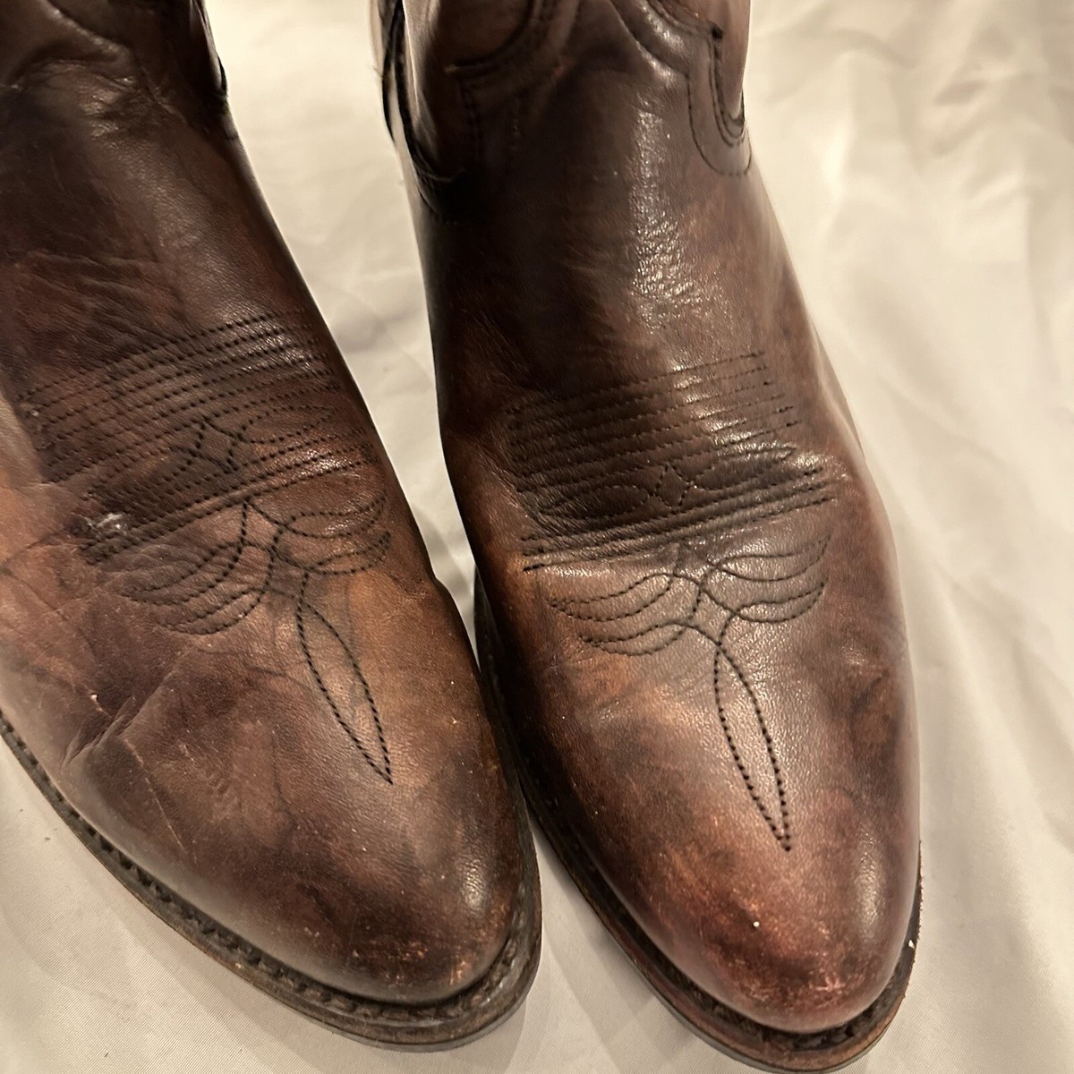 Brown Leather Work Boots Oil Resistant Men’s 9.5 BRUNT Workwear main image 2