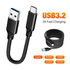 60W USB 3.2 10Gbps Data Lead 3A Type C Fast Charger Cable For iPhone 15 Samsung