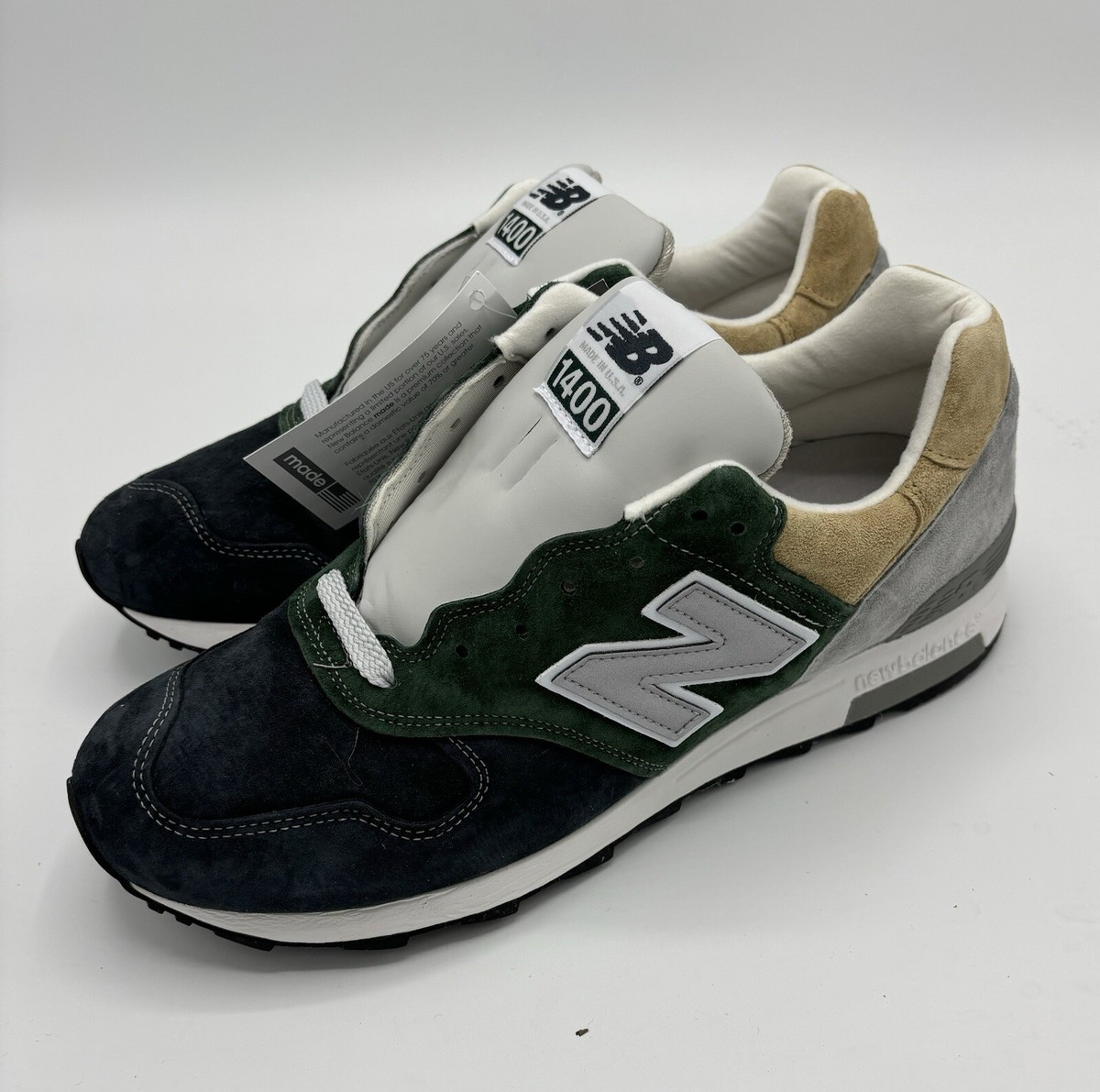 New Balance 1400MUJ J Crew Dark Evergreen Made In USA Size