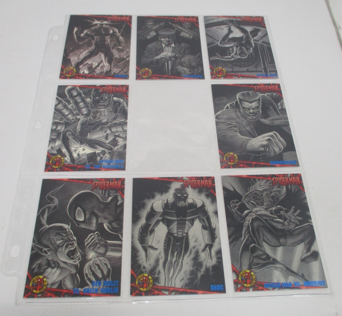 1997 SPIDER-MAN Fleer Ultra BLUE FOIL Partial Set 68 of 81 Cards