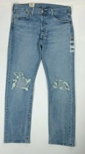 Men's Levi's 501 Original Stretch Distressed Denim Jeans