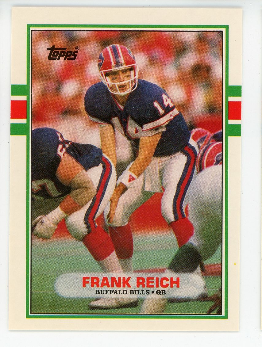 1989 TOPPS TRADED #81T - FRANK REICH - BUFFALO BILLS