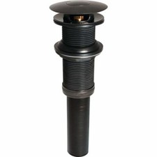  6 -Keeney 1-1/4 In. Bronze Finished Brass Push Button Bathroom Sink Drain