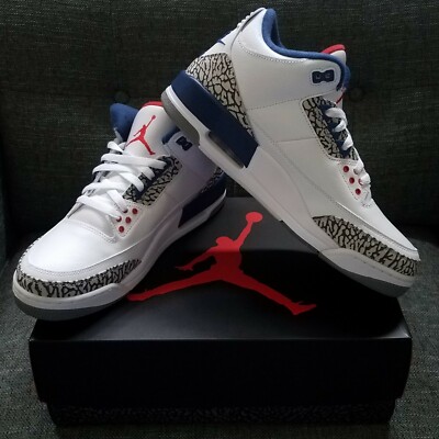 %Size 10 Nike Jordan 3 Retro OG True Blue 2016 Men AJ21 Jordan 3 Retro OG  main image 3