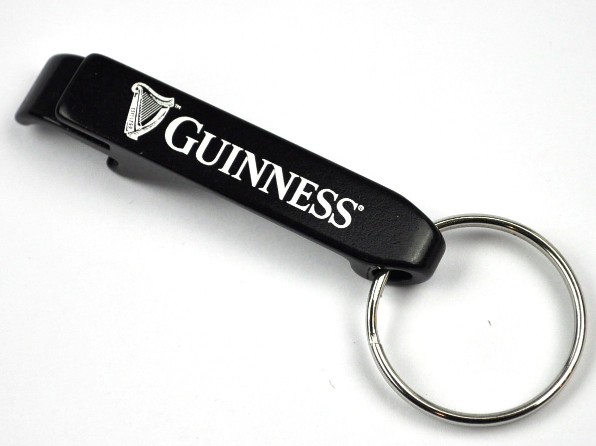 Guinness Beer USA Bottle Opener Harp Logo Keychain UK
