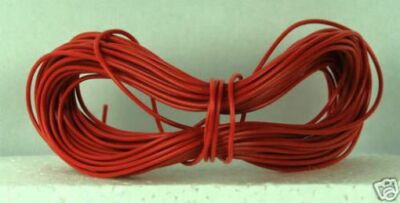 Gaugemaster GM11R -Model Railway Point Motor Wire 1x10m Roll 7/0.2mm 1.4A Red