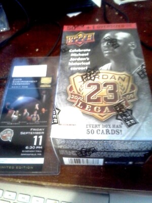 2009/10 UD Michael Jordan LEGACY Factory Sealed Box Set & H.O.F. TIX..AUTO?