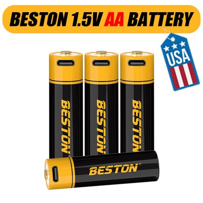 2-20PCS AA Rechargeable Batteries 1.5V USB AA Battery Batteries LOT US