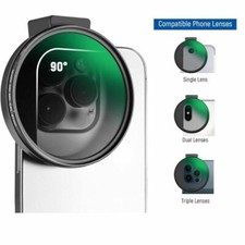 Camdiox universal clip phone filter adapter 67mm for iPhone 15 Pro Max 16 17