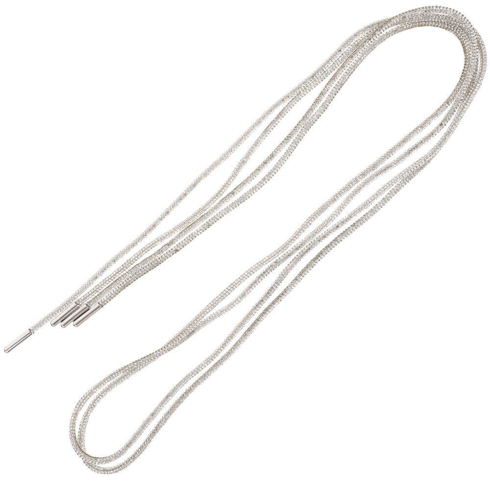 APL 1 Paio Lacci per Scarpe in Cristallo Glitterato Strass Lacci per Scarpe