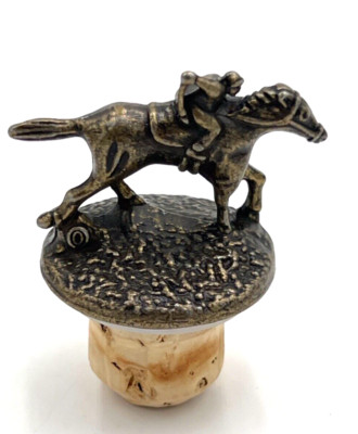 Blanton's Bottle Stopper - Horse With Jockey - Letter 'O'