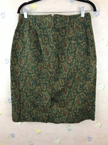 Liz Sport Women’s Multi Color Paisley Below Knee Skirt Size 14 - Picture 4 of 4
