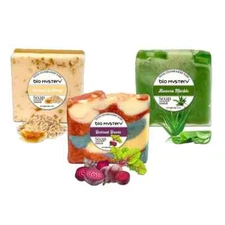 3 Pcs. Natural Soap Bar Essential Oils Handmade Vegan Cold Process Each 3.5oz