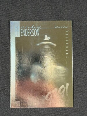 Rickey Henderson 1991 Field of Vision Productions Holograms Oakland A's HOF