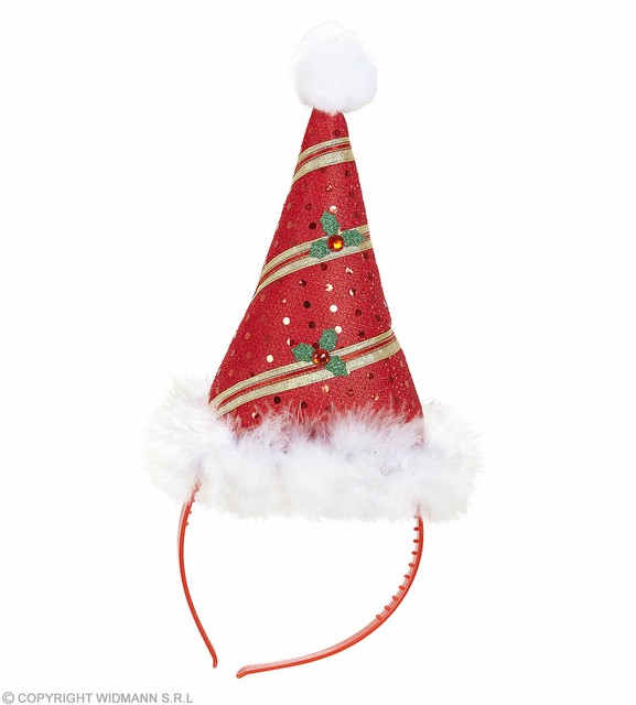 2X New Deluxe Father Christmas Hat Xmas Santa Fancy Dress Costume Hat Accessory