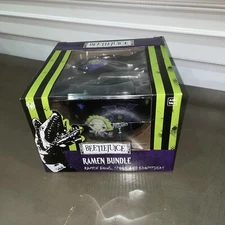 NEW BEETLEJUICE RAMEN BOWL BUNDLE SET With Ramen Spoon And Chopsticks Great Gift