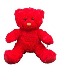 Build A Bear Red Rose Bear Valentines Day Plush Stuffed Animal Love