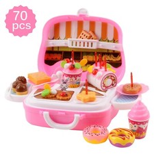 Vokodo 70 Piece Dessert Kitchen Toy Playset Includes Cake Candles And More TK-11