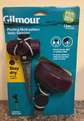 Gilmour 813463-1004 Pivoting Multi-Pattern Spike Sprinkler