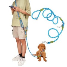 Hands Free Dog Leash Waist  Crossbody Rope with Slip Lead Durable for 2 Dogs...