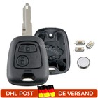 REPAIR Auto Schlüssel Gehäuse für Peugeot 206 Zündschlüssel Drucktasten Batterie