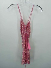 Pre-Owned Lucy In the Sky Pink Size XS Sequin Short Sleeveless Dress