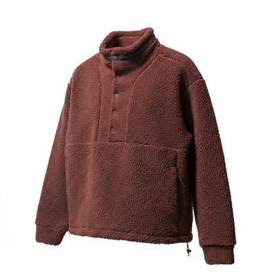 Alpine Design Dark Auburn Sherpa 1/4 Snap Jacket
