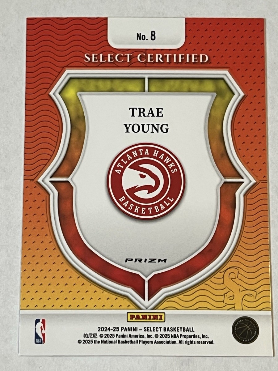 2024-25 Trae Young Panini Select Certified Silver Prizm #8