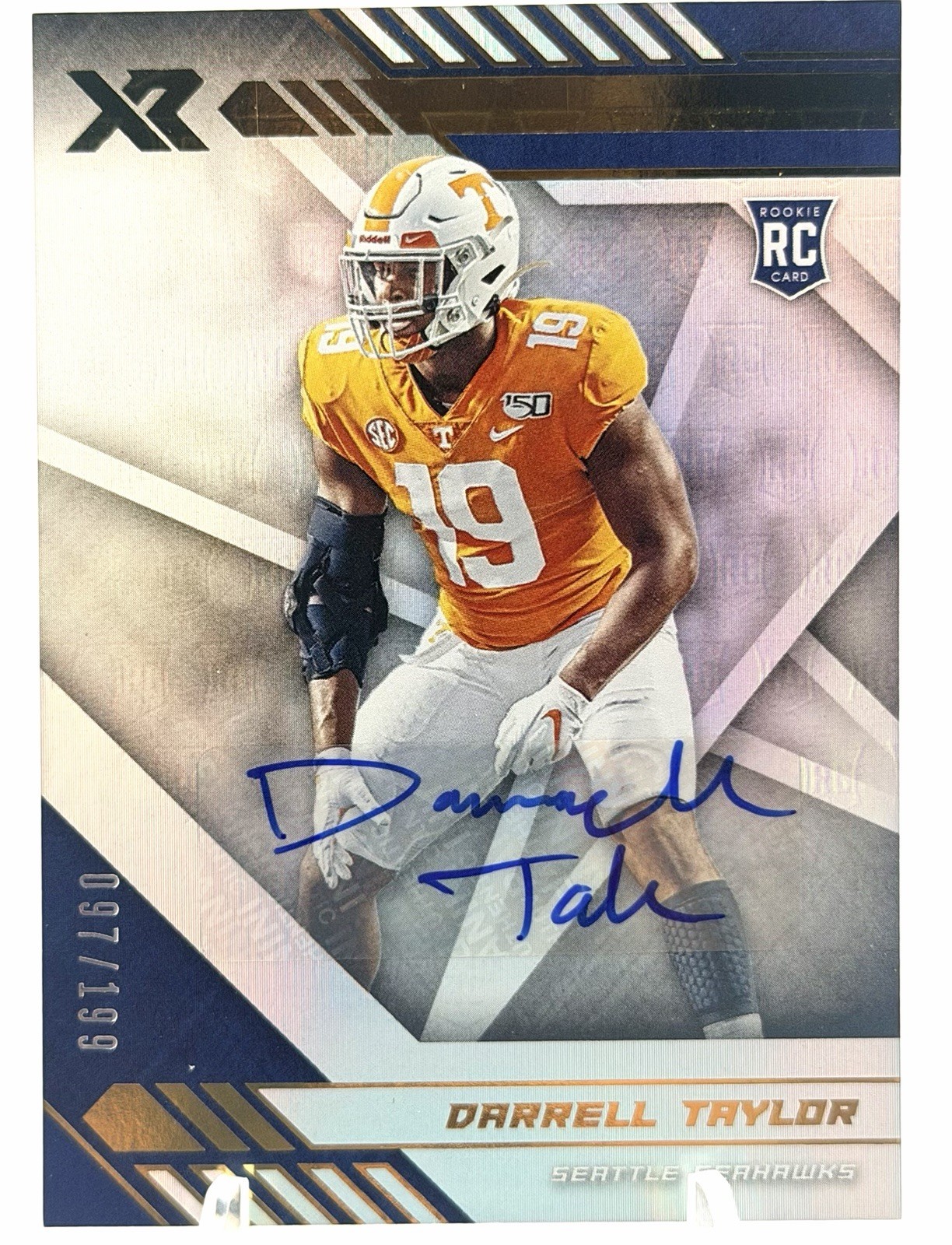 Darrell Taylor Panini XR #163 Autograph
