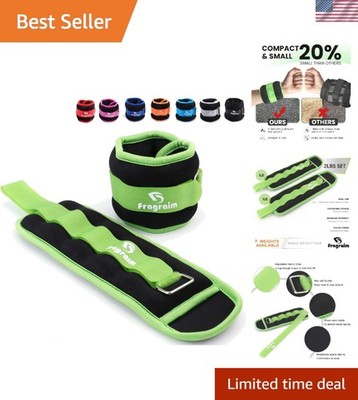 Versatile Ankle Weights 1 LB Pair - Perfect for Aerobics, Therapy & Workouts