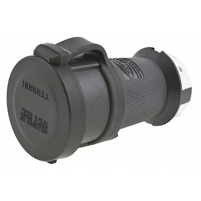 Hubbell Wiring Device-Kellems Hbl2513sw Watertight Locking Connector, L21-20R,